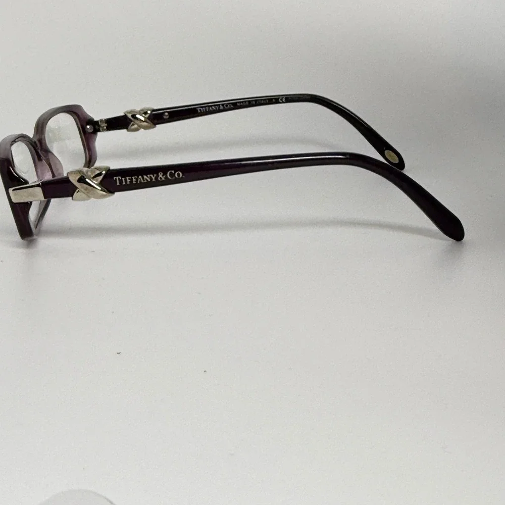 Tiffany & Co TF 2016‎ 8061 Purple Eyeglasses Frames Italy 51-15-135 Silver 22087